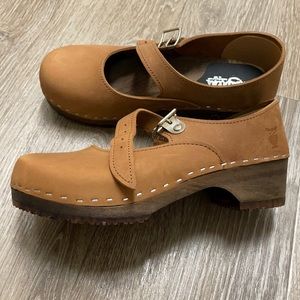New Sandgrens Clogs 38 Mary Jane handcrafted in Sweden wooden